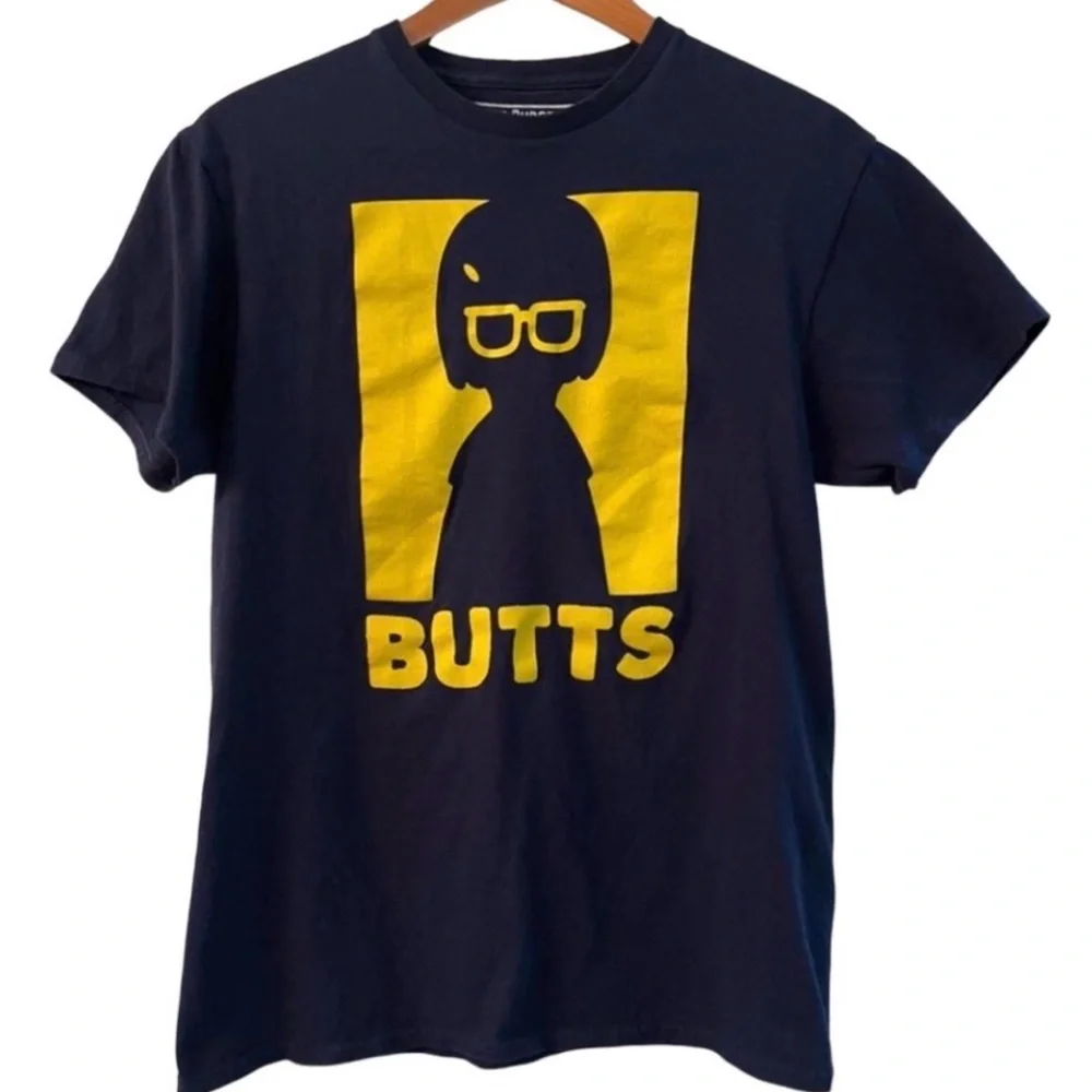 BOB’S BURGERS Unisex Tina Belcher Loves Butts Silhouette T-Shirt size Medium - Picture 6 of 9